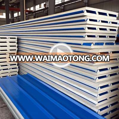 China factory price fire rated fireproof roof wall panel 30mm 50mm polyurethane pu sandwich panel